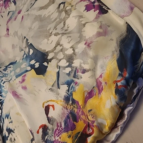 EUC Y2K JUMP by Wendye Chatilin Bubble Hem Abstract Floral Mini Dress - Picture 6 of 14